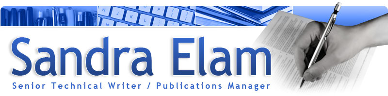Site header for Sandra Elam.com